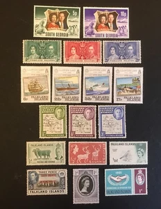 FALKLANDINSELN Briefmarken Auswahl.KGV1,QE11.Alle postfrische Auswahl.K51 - Bild 1 von 3