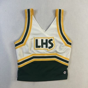 Vintage 80s 90s High School Cheerleading Uniform Top Only USA Made Size 38/18 - Picture 1 of 12