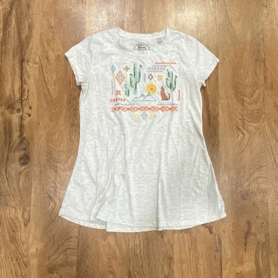 Camiseta Panhandle Slim Vaquera Occidental Bordada Gráfica Talla Mediana Coyote Foto 1 de 4