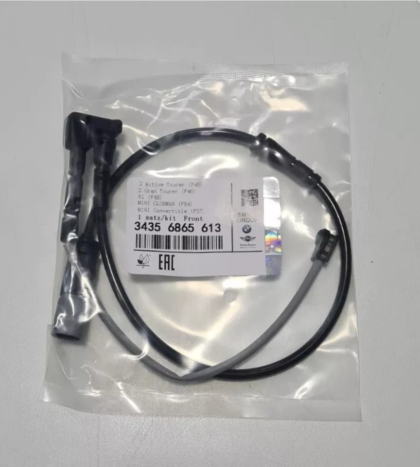 Genuine BMW MINI Front Brake Pad Wear Sensor F40 F45 F44 F48 F54 F57 34356865613 - Image 1 of 1