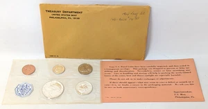 VTG 1964 US United States Mint Proof Coin 5 Set 90% Silver Kennedy Half Dollar - Picture 1 of 11