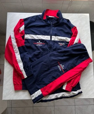 ROLEX ITA TENNIS REEBOK Vintage 1996 Tracksuit Windbreaker Jacket Pants Men’s M - Image 1 of 4