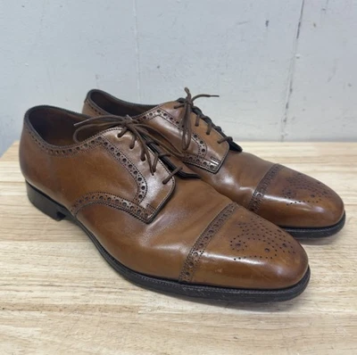Ralph Lauren Púrpura Etiqueta Edward Verde Cardiff Puntera Zapatos de Vestir EE. UU. 10 D Foto 1 de 4