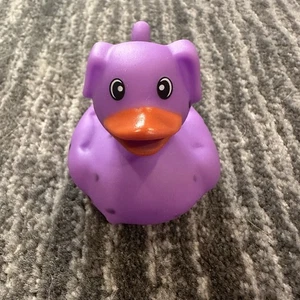 Rubber Duck Dog Purple With Spots Decor Car Office Dalmatian Ducked Jeep Cruise - Picture 1 of 9
