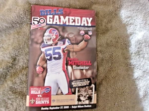 2009 NEW ORLEANS SAINTS BUFFALO BILLS PROGRAM SEAN PAYTON DREW BREES Super Bowl - Picture 1 of 11
