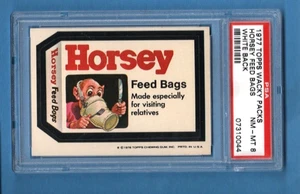 WACKY PACKAGES 1976/1977 16th SERIES 16 HORSEY FEED BAGS PSA 8 NMMT - Picture 1 of 2