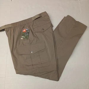 Ozark Trail Zip Off Convertible Cargo Pants Men's Size 34x30 Taupe Stretch - Picture 1 of 10