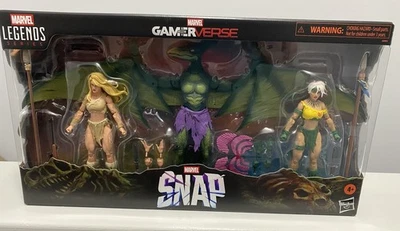 SDCC 2025 HASBRO MARVEL LEGENDS GAMERVERSE SNAP SAVAGE LAND PAQUETE DE 3 EN MANO Foto 1 de 4