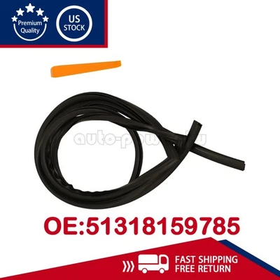 NEW 51318159785 Rear Upper Windshield Moulding Trim Seal For 1997-2003 BMW E39 Foto 1 de 4