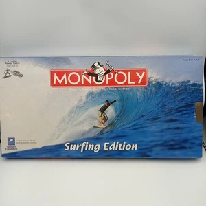 Monopoly Surfing Edition Gioco da Tavolo Completo 2003 Vintage Retro Surfer - Foto 1 di 16
