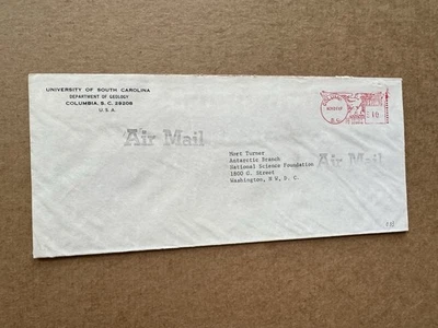 US University Meter Cover(33) +1969 Univ South Carolina to NSF +Antarctic Res - Image 1 of 2