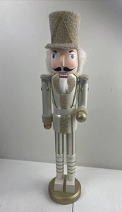 Nussknacker Holz Inspiration Figur 24" Weihnachten Soldat Gardist beschädigt - Bild 1 von 7