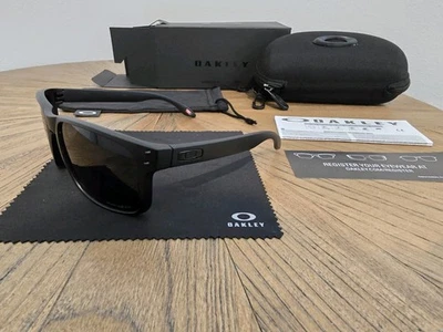 Oakley Holbrook XL Prizm P Polarized Sunglasses Black/Black Trim See Description - Image 1 of 4