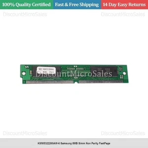 KMM5322200AW-6 Samsung 8MB Simm Non Parity FastPage - Picture 1 of 1
