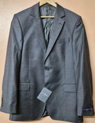 Ermenegildo Zenga Jacket Grey Suit Seperate Italian Wool New Size 42L - Image 1 of 4