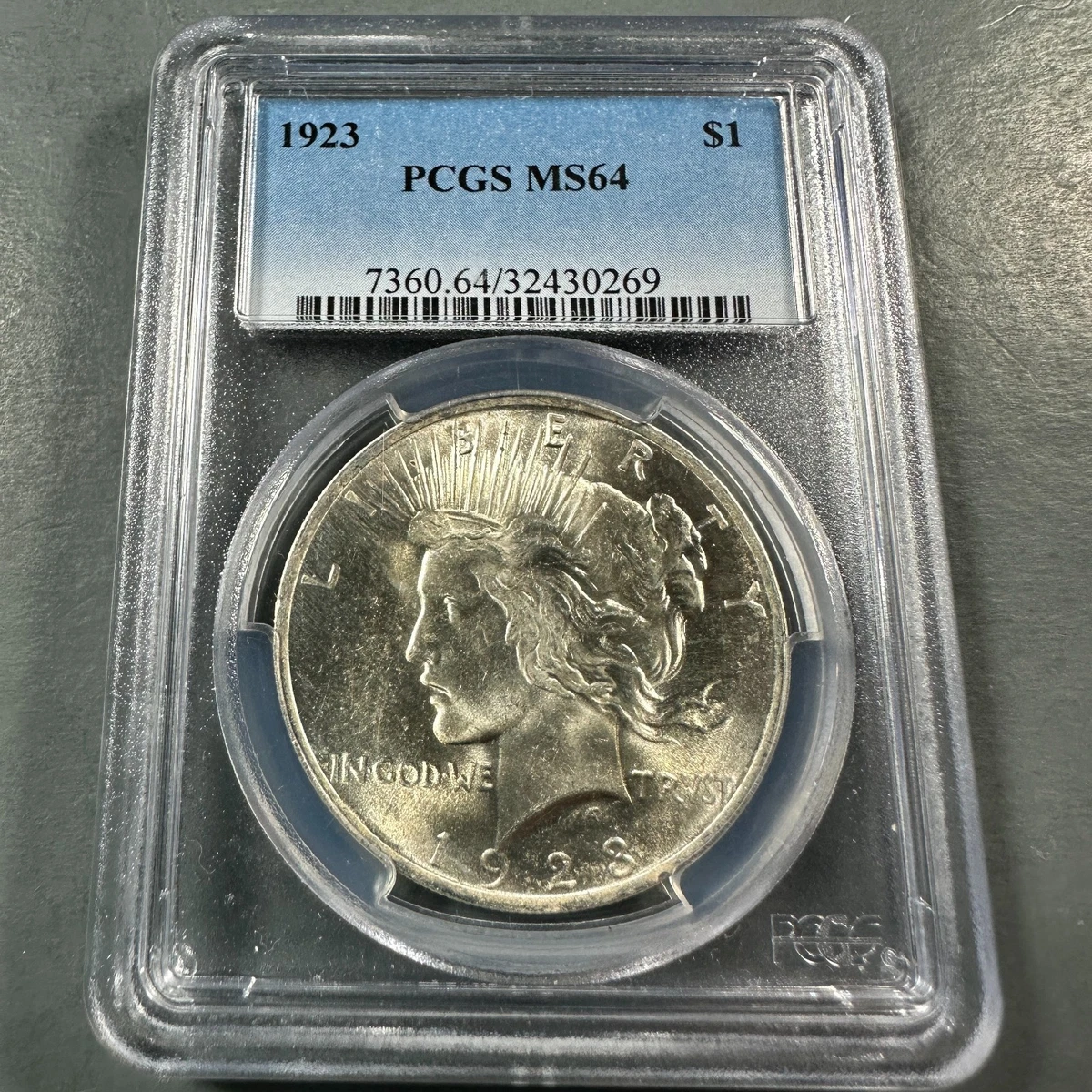 MS 64 Graded 1923 Year NGC Certified Peace Dollars (1921-1935) for