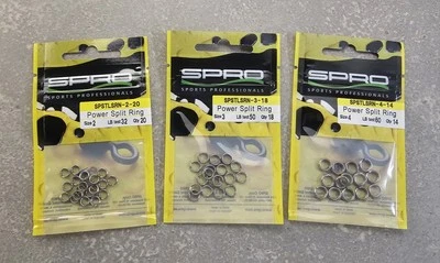 SPRO Power Split Rings - Choose Size & Pound Test FREE SHIPPING - Image 1 of 4