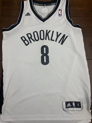 Camiseta deportiva de baloncesto Adidas Brooklyn Nets #8 D William blanca negra adulto S Foto 1 de 4