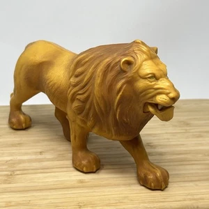 VINTAGE 1975 MARX TOYS SAFARI ADVENTURE LION TOY Wheels And Mouth Work. - Picture 1 of 9