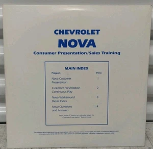 Chevrolet Chevy Nova Dealership Sales Training & Consumer Info Laser Disk - Picture 1 of 5