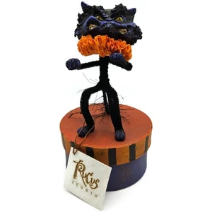 Rucus Studio Scott Smith Brat Cat Halloween Purple Black Figure Candy Box Decor - Picture 1 of 8