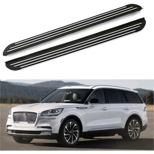 Fits for Lincoln Aviator 2020-2023 Fixed Running Board Side Step Pedal Nerf Bar - Imagen 1 de 4