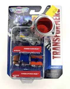 Micro Machines Transformers Series 1 #002 Starscream & #27 Optimus Prime CHASE - Picture 1 of 1
