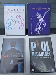 PAUL MCCARTNEY JOHN LENNON GEORGE HARRISON dvd LOT CONCERT LIVE BEATLES IMAGINE - Picture 1 of 6