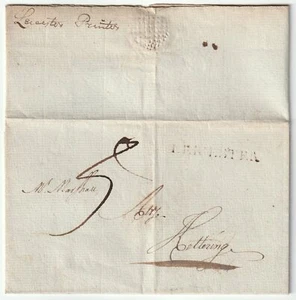 1801 LEICESTER PMK BILLHEAD J GREGORY LEICESTER JOURNAL A/C OVERDUE Mr MARSHALL - Picture 1 of 2