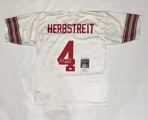 KIRK HERBSTREIT SIGNED NIKE SEWN OHIO STATE BUCKEYES #4 JERSEY RARE JSA COA - Picture 1 of 3