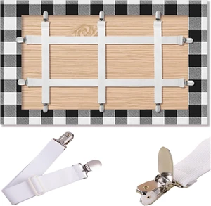 Table Cloth Holder Clips Hidden Strap 5 Pack, Adjustable Elasticity Picnic Table - Picture 1 of 7