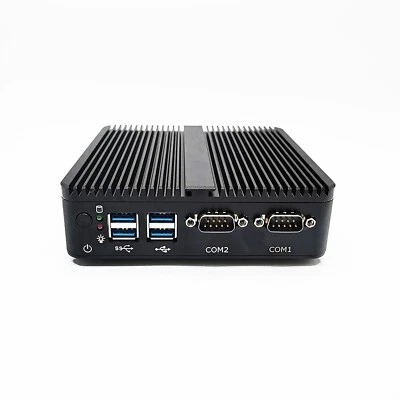Industrial Fanless Mini PC Intel J4125 8/16GB DDR4 RAM 512GB NVMe Windows 11 Pro - Image 1 of 4