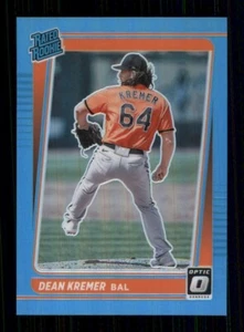 2021 Donruss Optic Rated Rookie Blue Prizm /50 DEAN KREMER #81 Baltimore Orioles - Picture 1 of 2