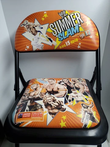 WWE Ringside Folding Chair Summer Slam Aug. 15TH 2010 Staples Center PPV Event Cover