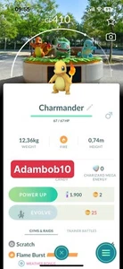 Pokémon Go | Shiny Charmander Osaka Kansai Expo Background | Mini PTC or Trade - Picture 1 of 1