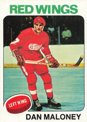 DAN MALONEY 1975-76 TOPPS HOCKEY #177 - Image 1 of 2