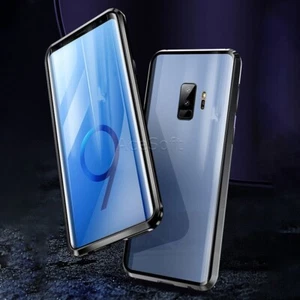 Magnetic Adsorption Tempered Glass Cover Case for Samsung Galaxy S9+ SM-G965U - Picture 1 of 1