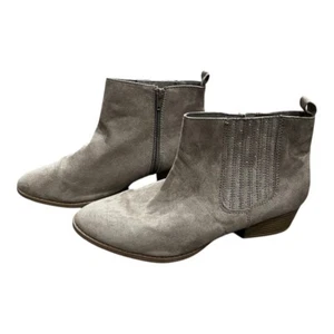 LC Lauren Conrad Women's Taupe Embellished Ankle Boots Size 10M - Picture 1 of 10