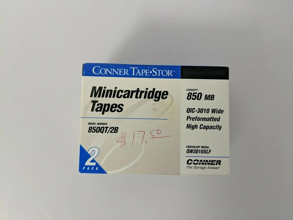 CONNER TAPE STOR MINICARTRIDGE TAPES 850QT/2B  - Image 1 of 4