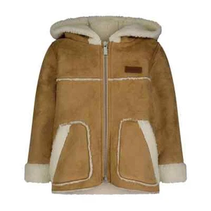 NEW Koolaburra by Ugg faux shearling jacket, Tan, Girls Size 4, MSRP: $100 - Picture 1 of 5