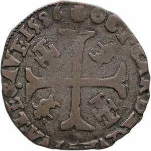 Moneda 1596 Douzain Clemente VIII Comtat Venaissin Estados Pontificios (MO3821-) - Imagen 1 de 2