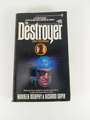 The Destroyer #65 Lost Yesterday W Murphy & R Sapir 1986 Signet 1st Print PB Foto 1 de 4