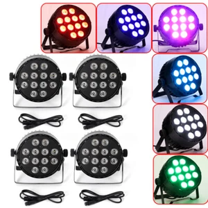 4x RGBW 120W LED Stage Lighting Par Light 4in1 DMX512 Party DJ Show Effect Light - Zdjęcie 1 z 14