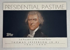 2004 Topps Presidential Pastime #PP03 Thomas Jefferson BV$5 Insert #3 - Picture 1 of 2