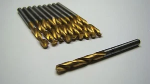 VERMONT Twist Drills #22 0.157" HSS TiN 134387 (10 Pcs) - Picture 1 of 1