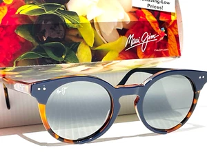Maui Jim UPSIDE DOWN FALLS Navy Tortoise POLARIZED Grey GLASS Sunglass 861-08 - Picture 1 of 14