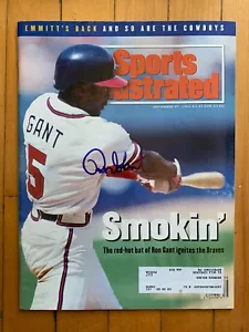 1993 27. September Sport illustriert SIGNIERTES Cover RON GANT - Atlanta Braves - Bild 1 von 3