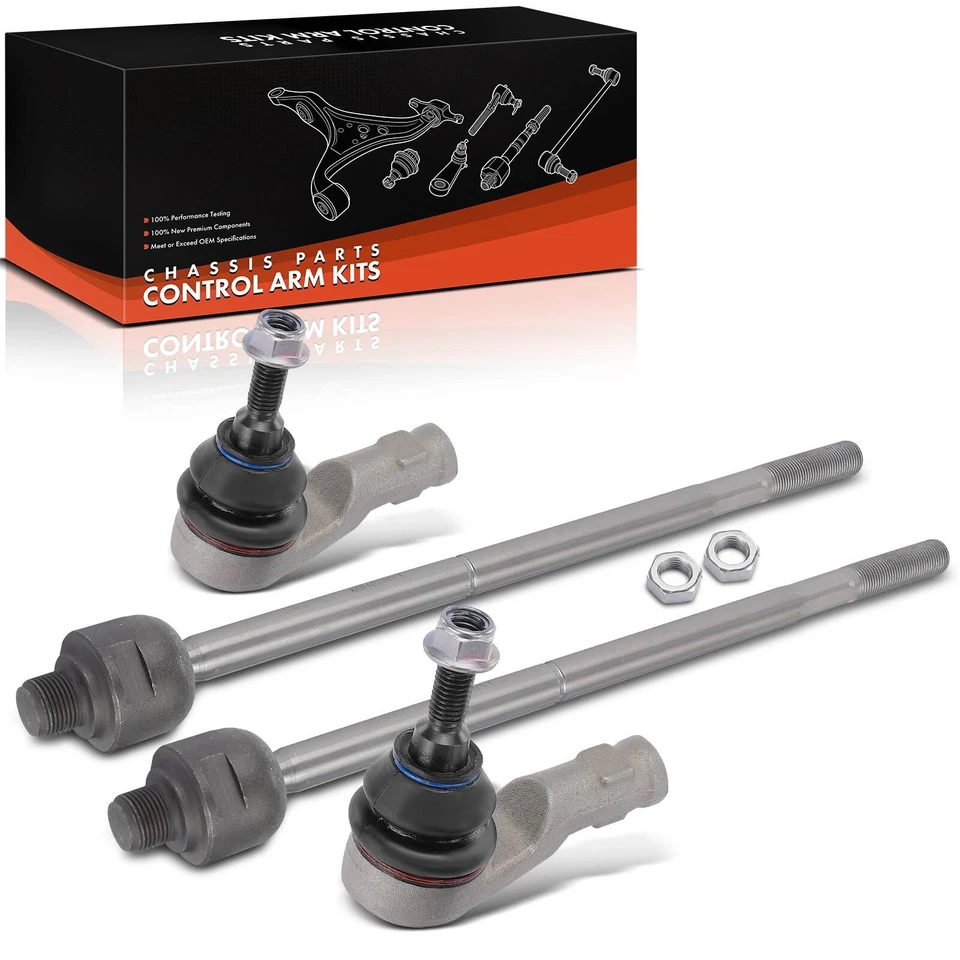 4x Front Inner & Outer Tie Rod Ends for Land Rover LR3 2005 2006 2007 2008 2009 - Image 1 of 4