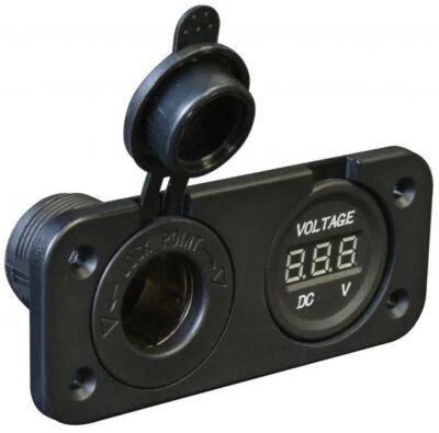 Cora Presa di corrente 15A/12V-10A/24V con voltmetro 5V-30V DC - Immagine 1 di 4