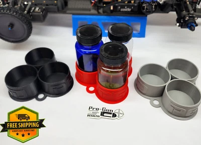 RC Tire Prep Bottle Holder Triple 4oz Clover Style with Hanger NPRC - Image 1 of 4